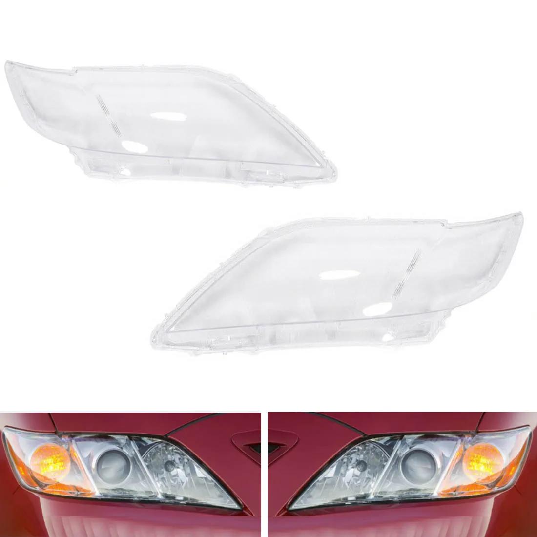 

Car Headlamp Lens Fit For Toyota Camry 2007 2008 2009 Headlight Cover Lens Shell