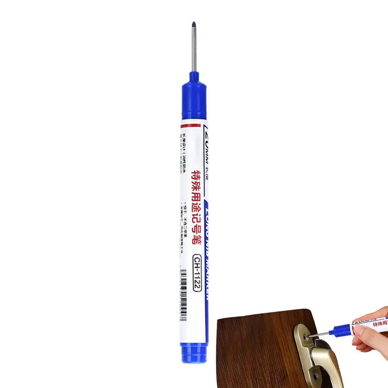 

Long Nib Marker Long Nib Deep Drill Hole Marker Multi Purpose Colorful Waterproof Carpenter Ink Marker Pen For Glass Metal