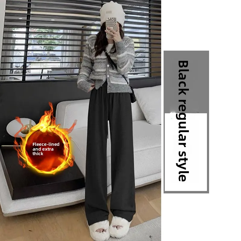 [fleece] [solid color] black gray [regular style] suitable for height 159-164cm