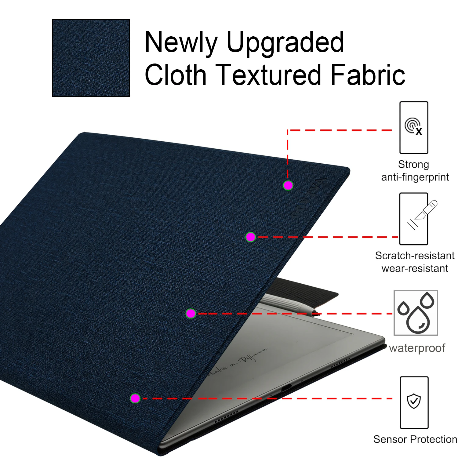 Premium Stand Cover with Auto Sleep/Wake & Magnetic Pen Holder