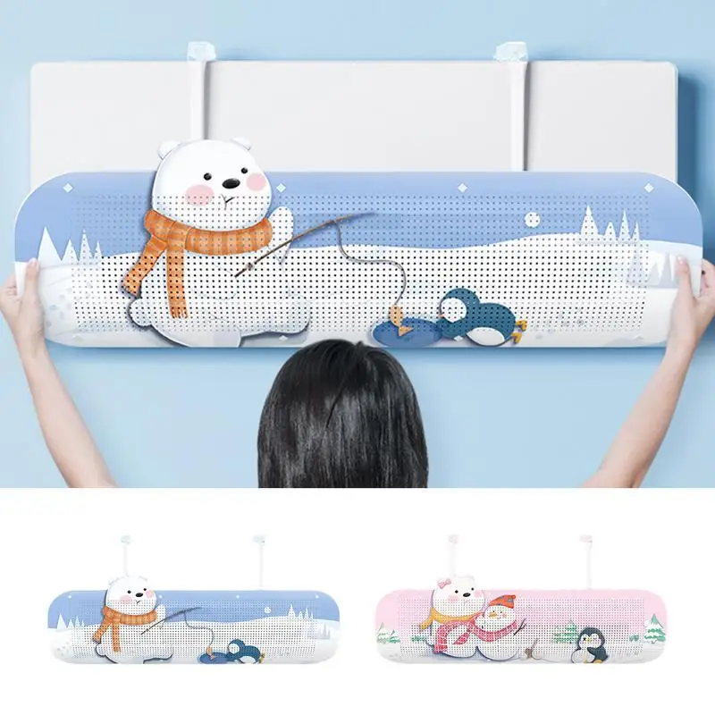 

Air Conditioner Deflector Adjustable Air Conditioning Deflector Kawaii Bear Design Adjustable Wind Baffle Direction For AC