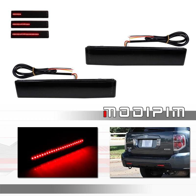 For 2006 2007 08 Honda Pilot Rear Reflector Tail Red LED