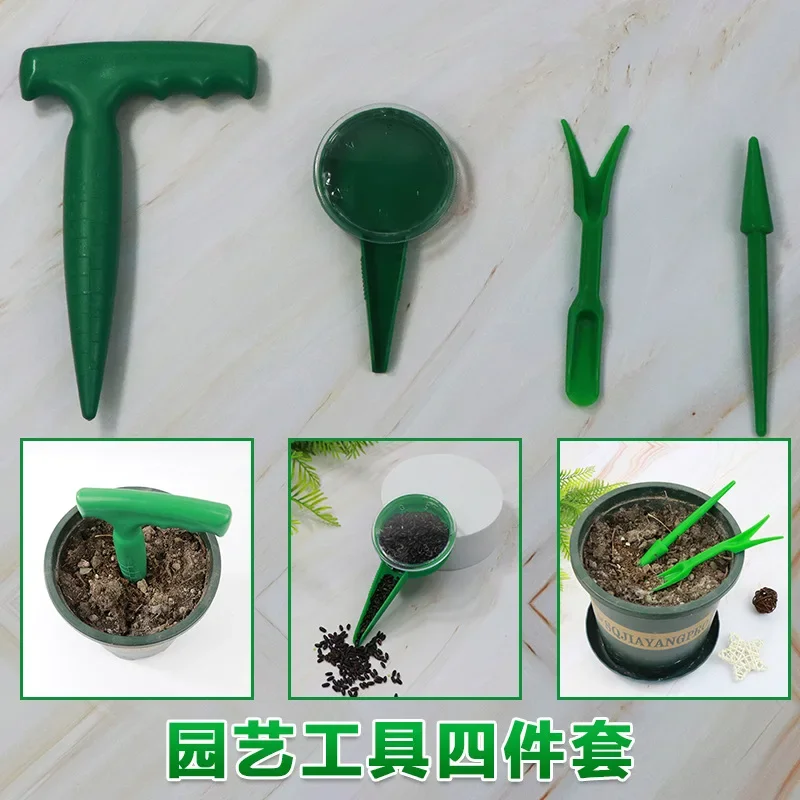 

Gardening Tools 4 Pieces Set Seed Planter Seedling Planter Punch Seeding Cuttings Sturdy Durable Cheap Good Goods