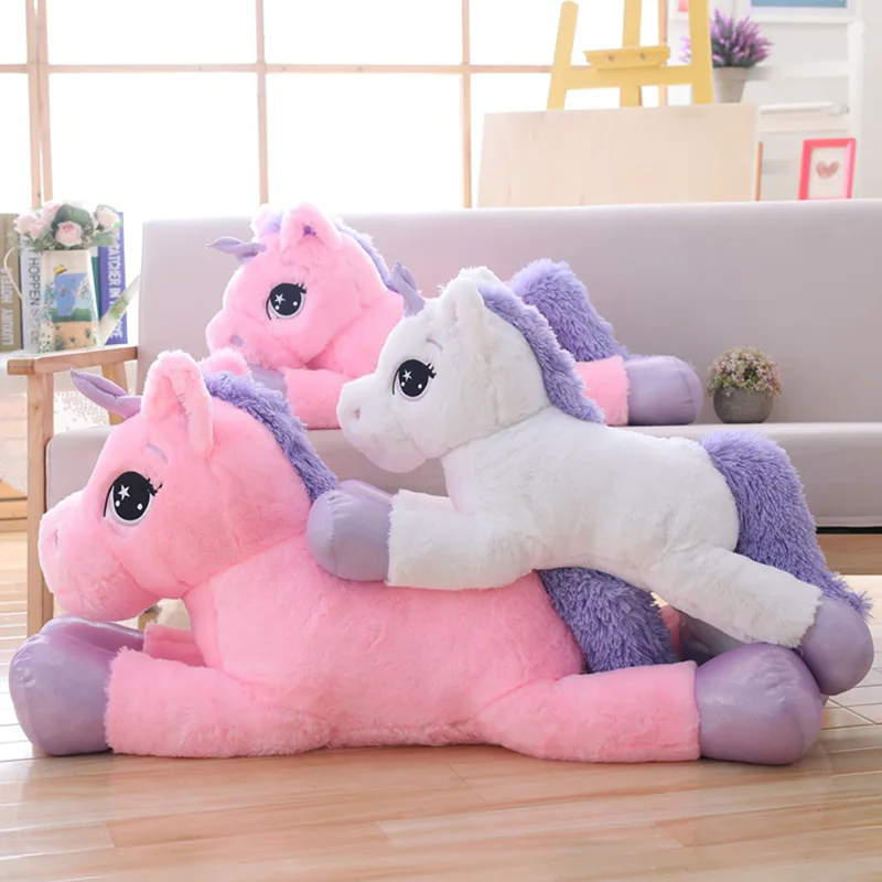 Children Plush Stuffed Toy Large Dreamy Unicorn Doll Purple Christmas Birthday Gift пенал whale unicorn purple