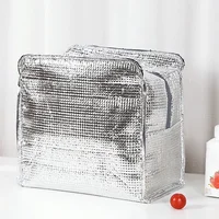 Sacs à déjeuner thermiques multifonctionnels à fermeture éclair pour femmes, sac isotherme Portable étanche de grande capacité, boîte isolée pour pique-nique 4