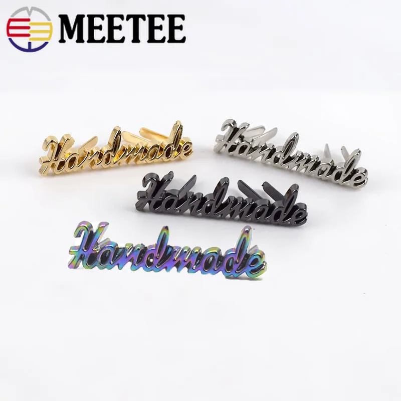 1pcs Handmade Metal Labels Tags For Clothes Jeans Shoes Bags Hand