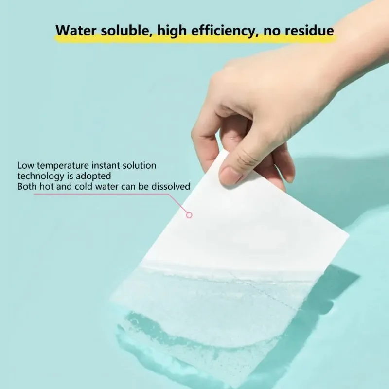 New Laundry Sheet Dissolves Washing Machine Cream Eco-stripes Washing Detergent Paper Detergent Laundry