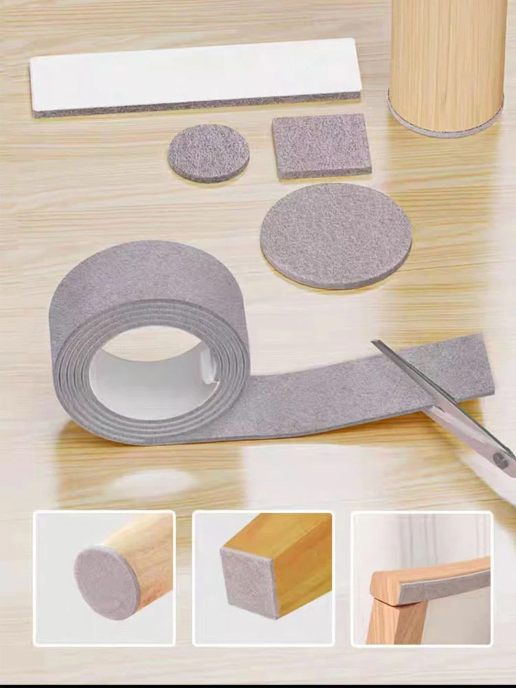 Self adhesive Thickening Felt Foot Pad Cover Shock Absorber Mute Mat
