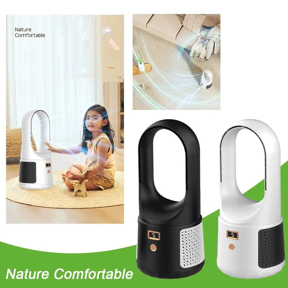 휴대용 선풍기 가정용 블레이드리스 전기 선풍기 충전식 순환 선풍기 선풍기, 사무실 무소음 스탠딩 냉각 캠핑 미니 F6X7