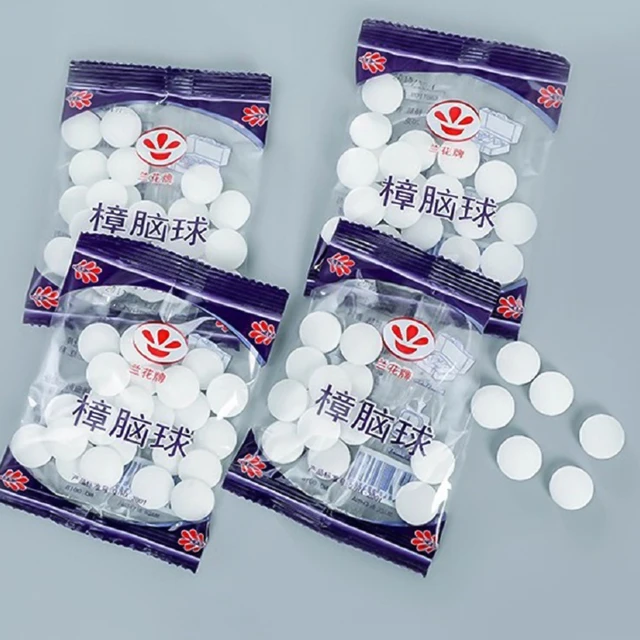 20 Csomag Háztartási Lepkék Penészálló Tabletták Rovarriasztó Golyók Fiókok Tárolódobozok Szekrények Otthoni Rovar - Image 2