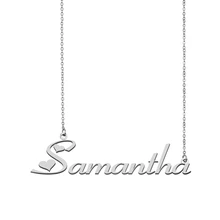 Samantha Naamplaat Ketting Gepersonaliseerde Goud Voor Vrouwen Meisjes Beste Vrienden Verjaardag Bruiloft Kerst Moeder Goedkope Gift