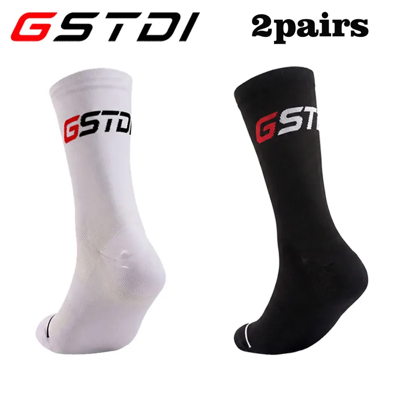Cycling and Compression Grip Socks - Unisex Sport Socks (2 Pairs)