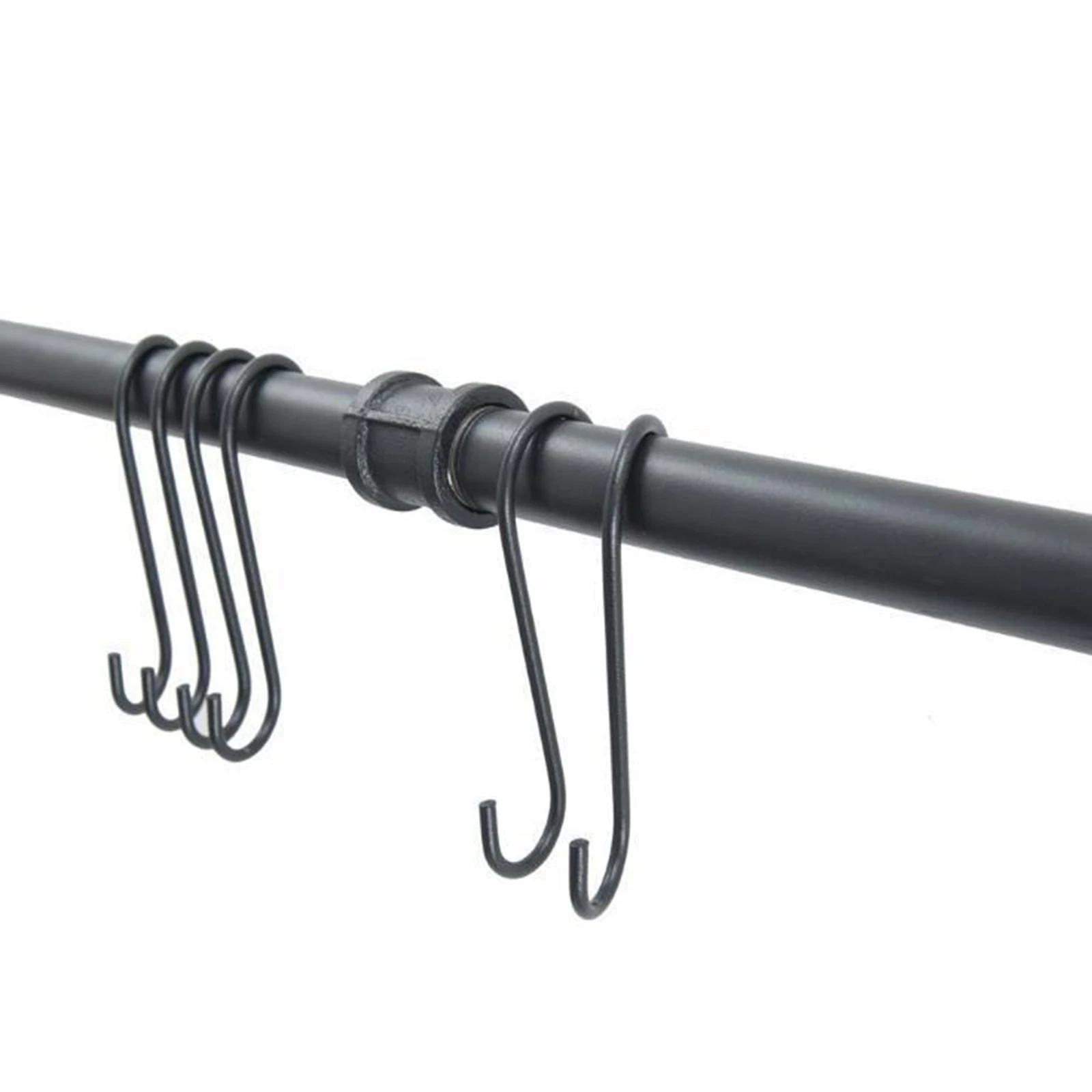 Kitchen Hook Hanging Rod Rack Punching Multi-functional Spatula Storage Wall-mounted Rack Kitchenware Bathroom Home  Big Storage 4