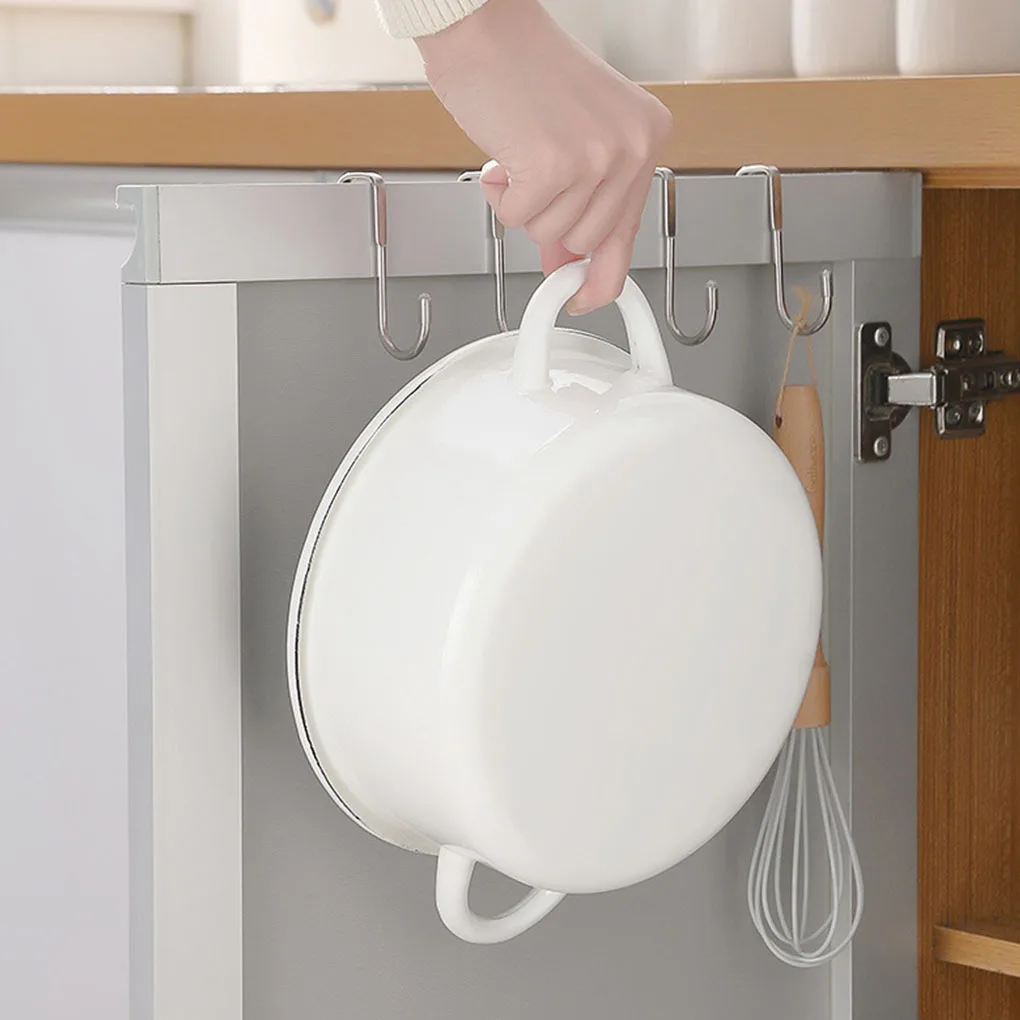 Wall Mount Hooks Multi Purpose Hooks Metal Hook 1PC S-type Door Hanger Hook Stainless Steel
