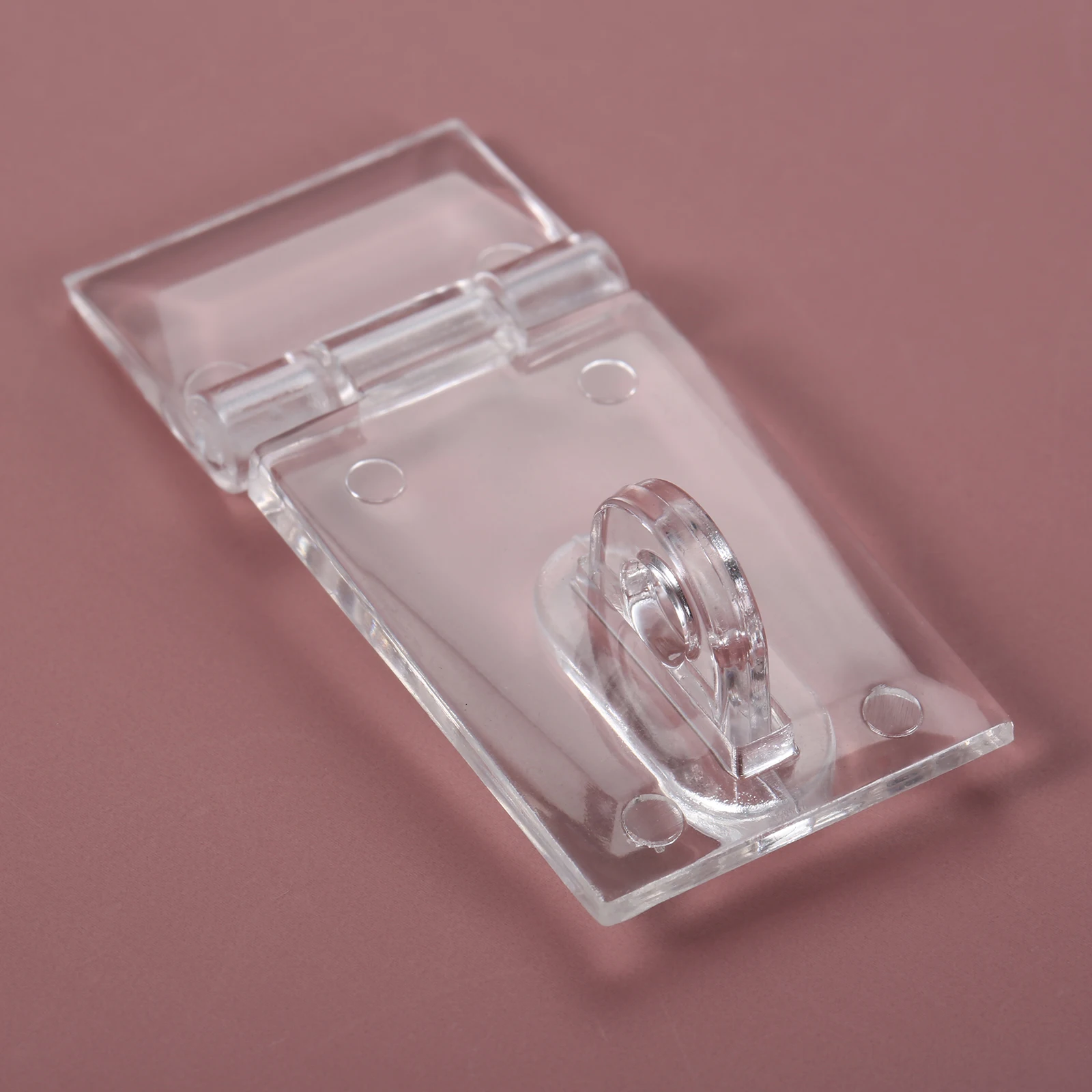 5 Set Acrylic Mini Hinge Hasp for Mini Doors Jewelry Box Plastic Hasp Buckle Box Clear Hinge Latch Lock Latch Buckles