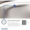 D115151 Dayton Single Bowl Drop-in Stainless Steel Bar Sink 15 x 15 with 2" Drain Hole 5