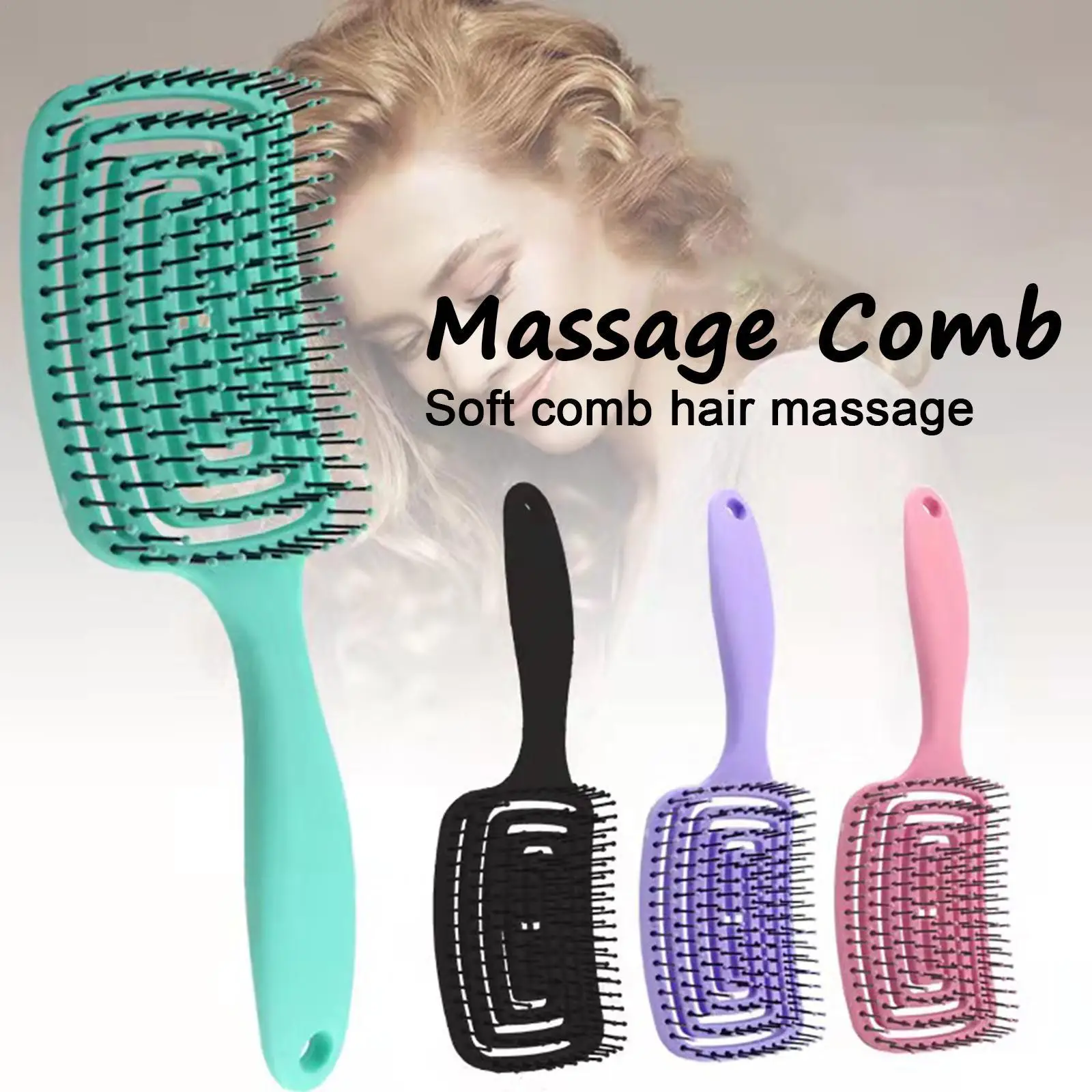Massage Comb Hair Brush For Salon Hair Scalp Massage Comb Professional Detangling Hairbrush