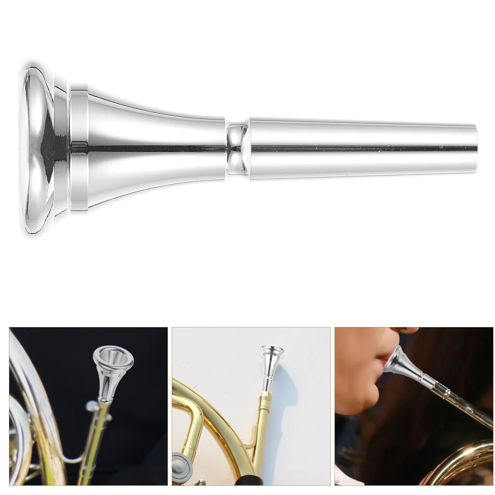 Shofar Horn Monette Trumpet French Mouthpiece Practice Portable Part Musical Instruments