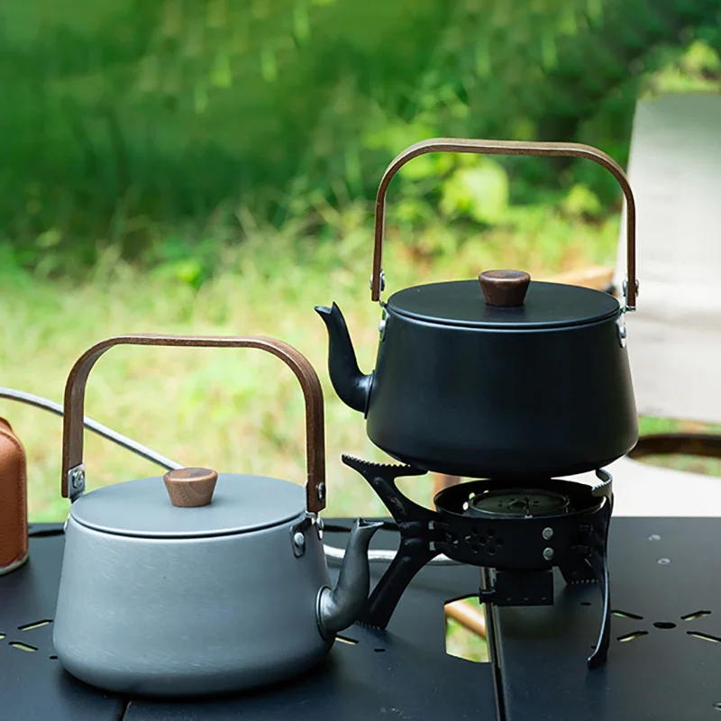 Camping Cookware Camping Cookware Set Coffee and Tea Kettle Outdoor Aluminum Alloy Kettle Portable