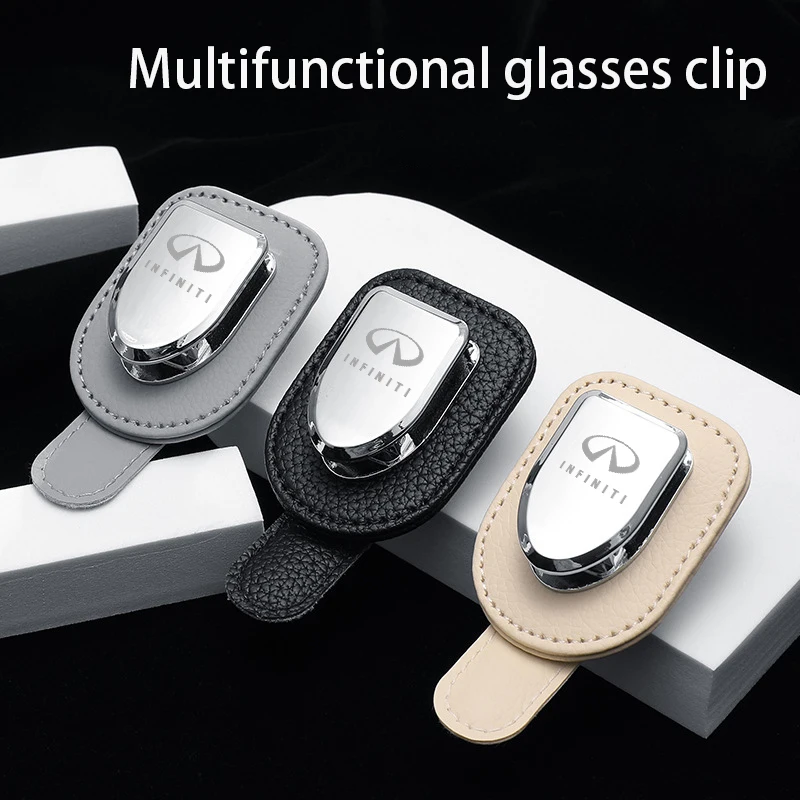 

Car mounted glasses clip sun visor sunglasses clip car mounted glasses holder suitable for Infiniti Q50L QX50Q70L FX35QX60ESQ