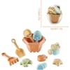 Baby Beach Toys Children Outdoor Games Sand Play Set Infants Digging Sand Plastic Shovels Buckets Water Play Beach Toys for Kids 6