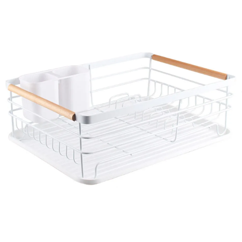 White Iron Dish Drainer dish draining rack Kitchen countertop storage rack: 3 - 5 Days Free Delivery Only UK