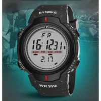 SYNOKE-Montre de dehors Électronique pour Homme, Étanche, Shoe, Multifonction, Alpinisme en Plein Air, Grand Écran 2