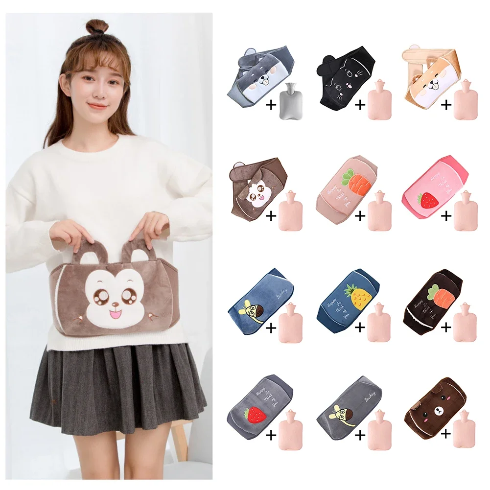 Description Picture 4 of itemCute Animal Hot Water Bottle Belt Women Portable Hand Warmer 1000ml Hot Water Bag Bottles For Girls Heater Home Warming Product