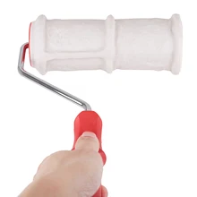 

Brick Pattern Paint Roller 8 Inch Brush Handle Rubber Embossing Art Construction Tool Home DIY Paint Roller Wall Decoration