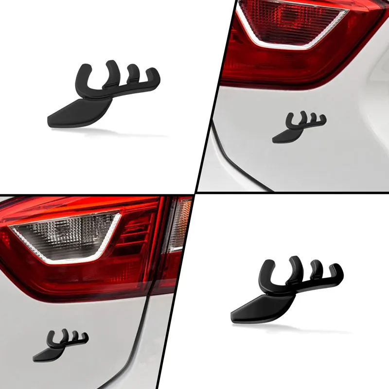 Creative Metal Car Fender Side Decor Bumper Sticker