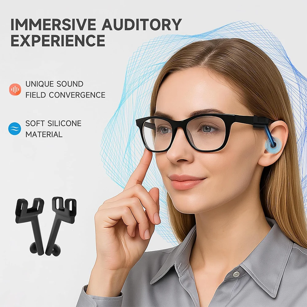 Amplificatore audio per occhiali AR intelligenti compatibile con Ray-Ban Meta e Rokid Glass/Viture/Xreal Air 2/RayNeo/Xiaomi - Accessorio per occhiali AR - immagine 2