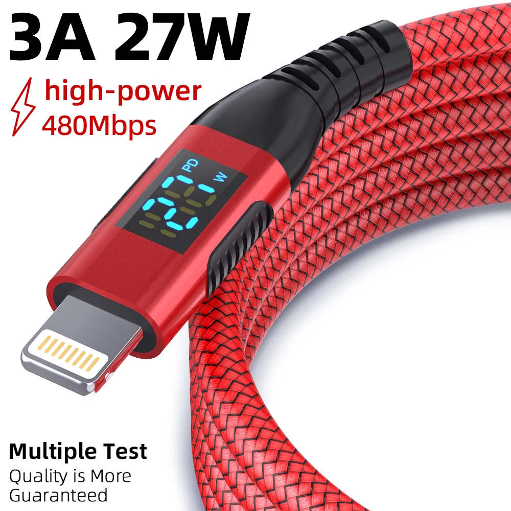 LAIHONEN USB C to Lightning 1 2 3M 약 3미터 스텝싱크로나이저 LED 디스플레이용 MFi 인증 아이폰14 13 12 11용