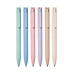 Vibrant Pastel Gel Pens Set - 6 - Piece Collection for Creative Expression and Note - Taking (Assorted Colors)