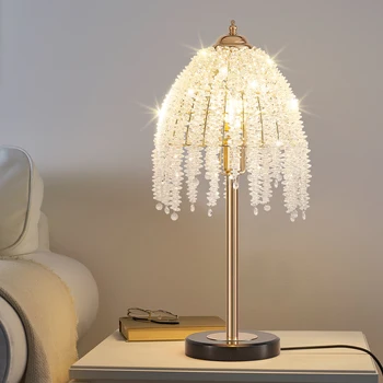 Vintage Crystal Table Lamp 1