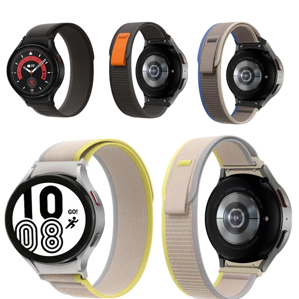 

Ремешок нейлоновый для Samsung Watch 4 Classic 5 Pro 40 44 мм 42 мм 46 мм 45 мм