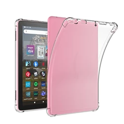 Clear Silicone Shockproof Airbag Case for Fire HD8 2024