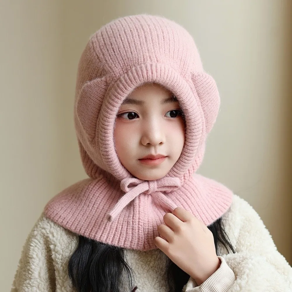 Polyester Fiber Kids Ear Protection Beanie Hat
