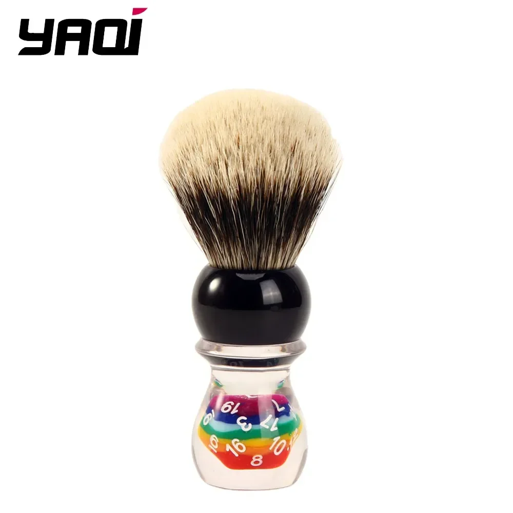 yaqi-26mm-lucky-dice-two-band-badger-hair-mens-shaving-brush-holder