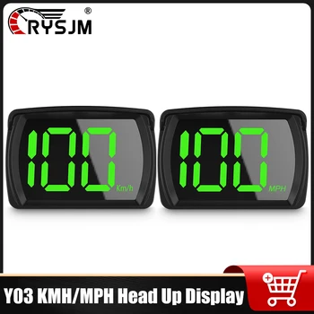 Y03 Car GPS Smart Digital Head Up Display Dual Chipsets Speedometer HUD KMH/MPH Meter Electronic Accessories Large Font Display