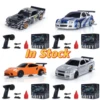 RTR Mini Toys 4WD 1/43 RC Speed Car 2.4G Four-wheel Drive Radio Control Racing Drifting Car Toy High Speed Model Gifts for Boys 1
