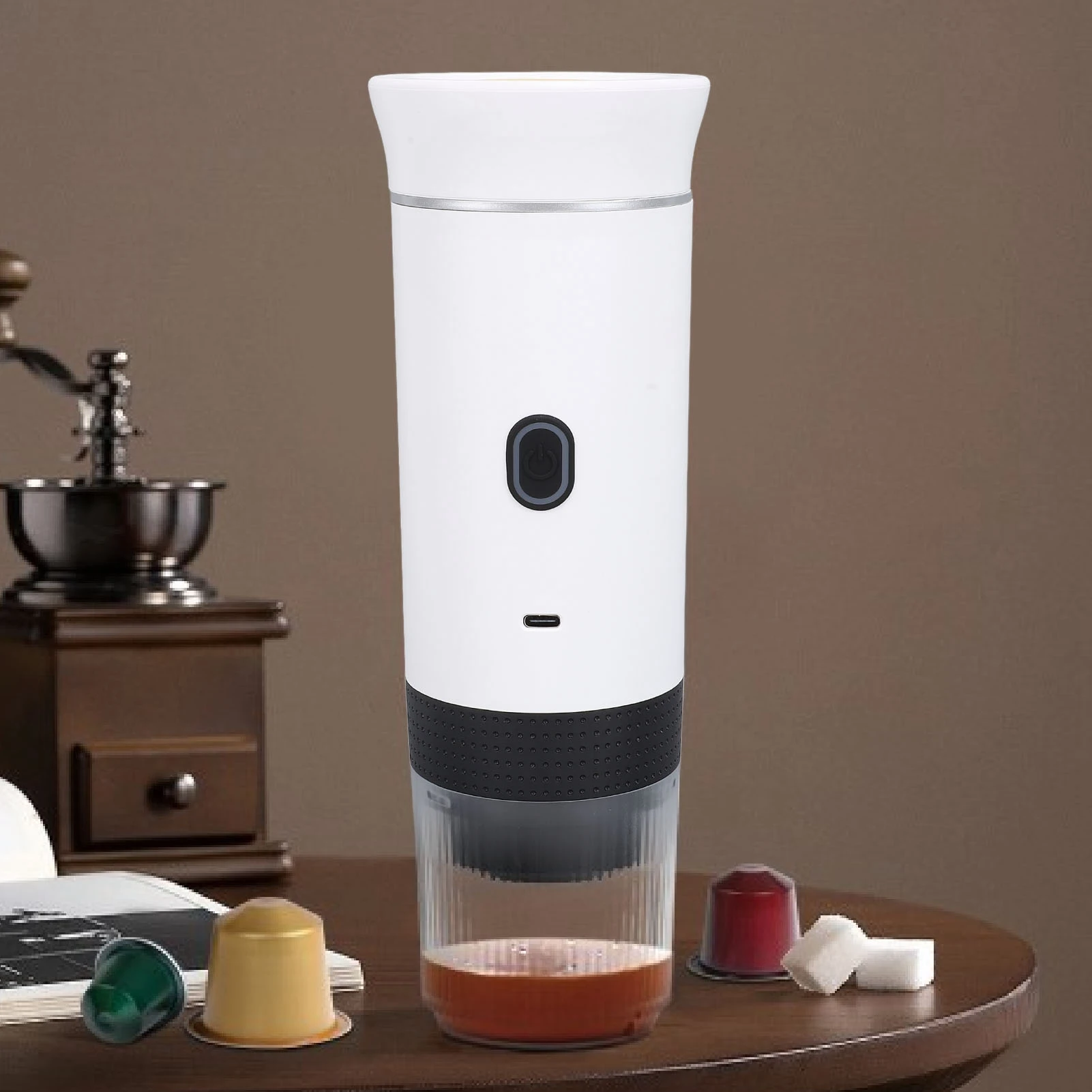 Portable Coffee Machine Portable Coffee Maker Rechargeable Electric Handheld Car Machine for Travel Household