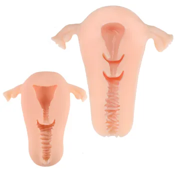 Real Vagina Masturbation Male Uterus Device Masturbation Cup Simulation Design Pocket Pussy Breast Ball Adult Sex Toys for Man 2