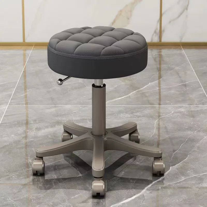 Aesthetic Barber Chairs Professional Portable Rotating Chair Beauty Salon Styling Wheels Mocho Cadeira Barber Equipment MQ50BC aesthetic barbers chairs swivel rotating professional hairdressing chair backrest sillas giratoria hairdressing furniture mq50bc