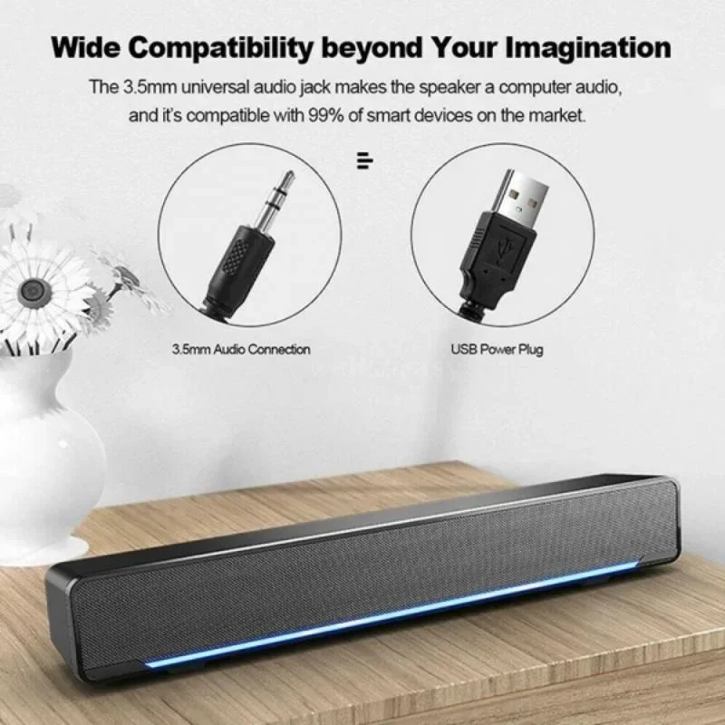 컴퓨터 오디오 USB 서라운드 사운드 박스 데스크탑 서브우퍼 홈 노트북 멀티미디어 소형 스피커