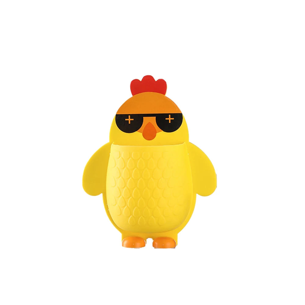

White Shelf Preferred Material Strong Load-bearing Wall Shelf Cute Cartoon Chick Rack Yellow Paste Without Trace Drain Rack