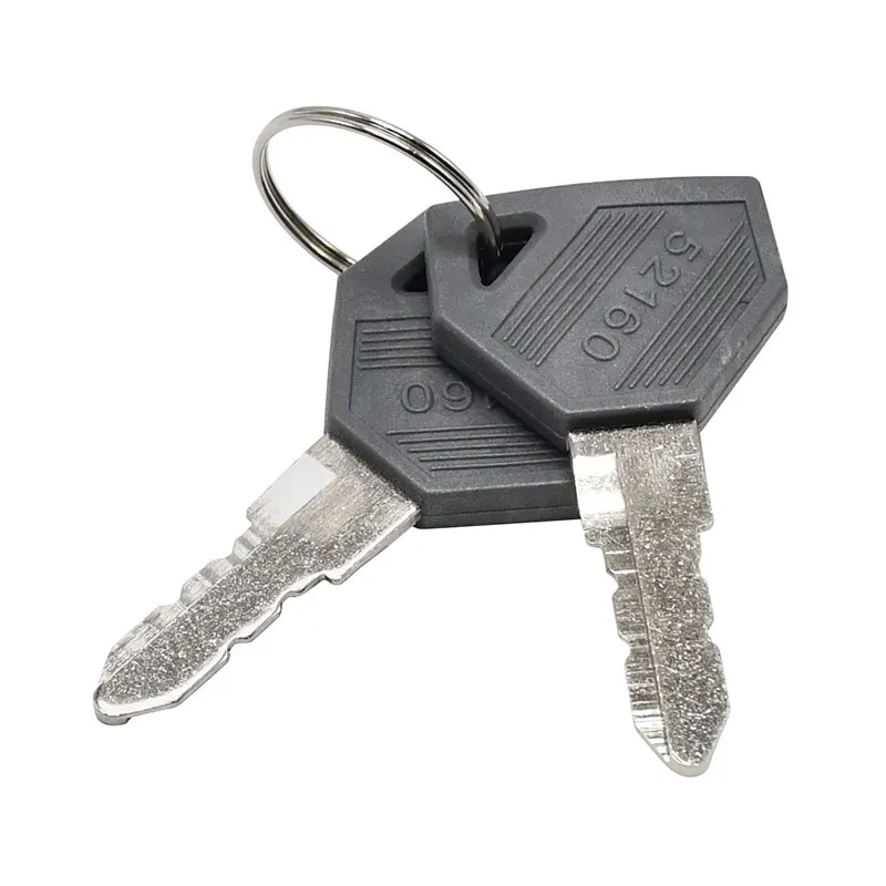 2Pcs Ignition Keys 198360-52160 1A7880-52100 Compatible with Yanmar EX3200 EX2900 EX450 SC2450 SC2400 Compatible with Kukje