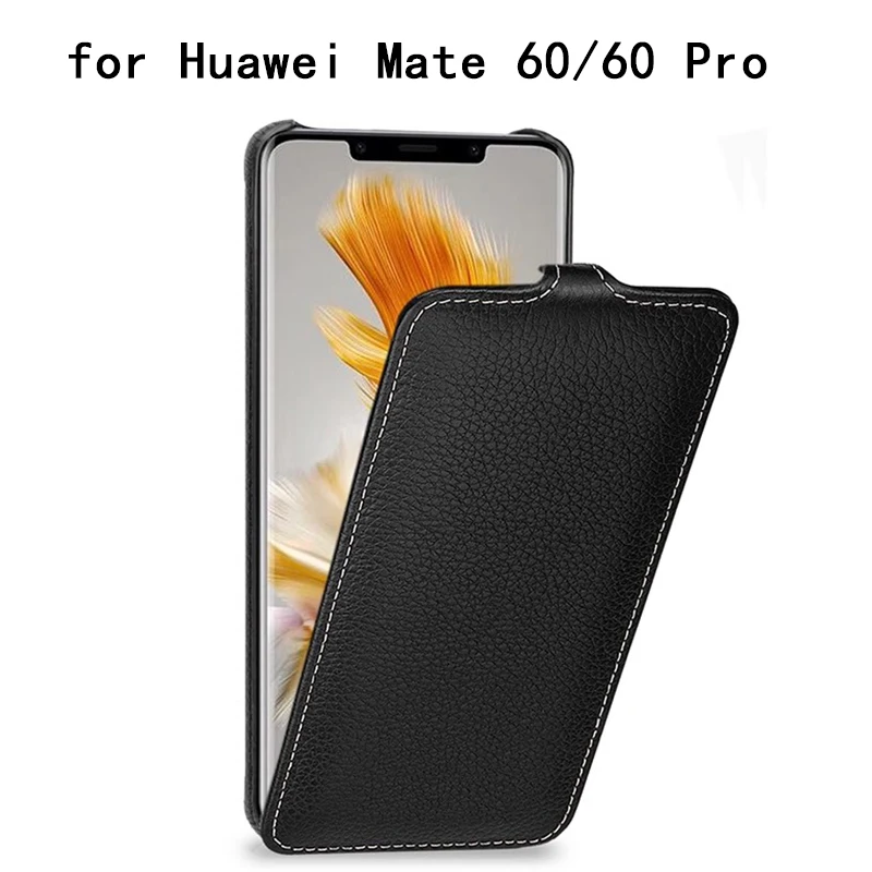 

Чехол-книжка из натуральной кожи для Huawei Mate 60 Pro Mate 50/Mate 50 Pro