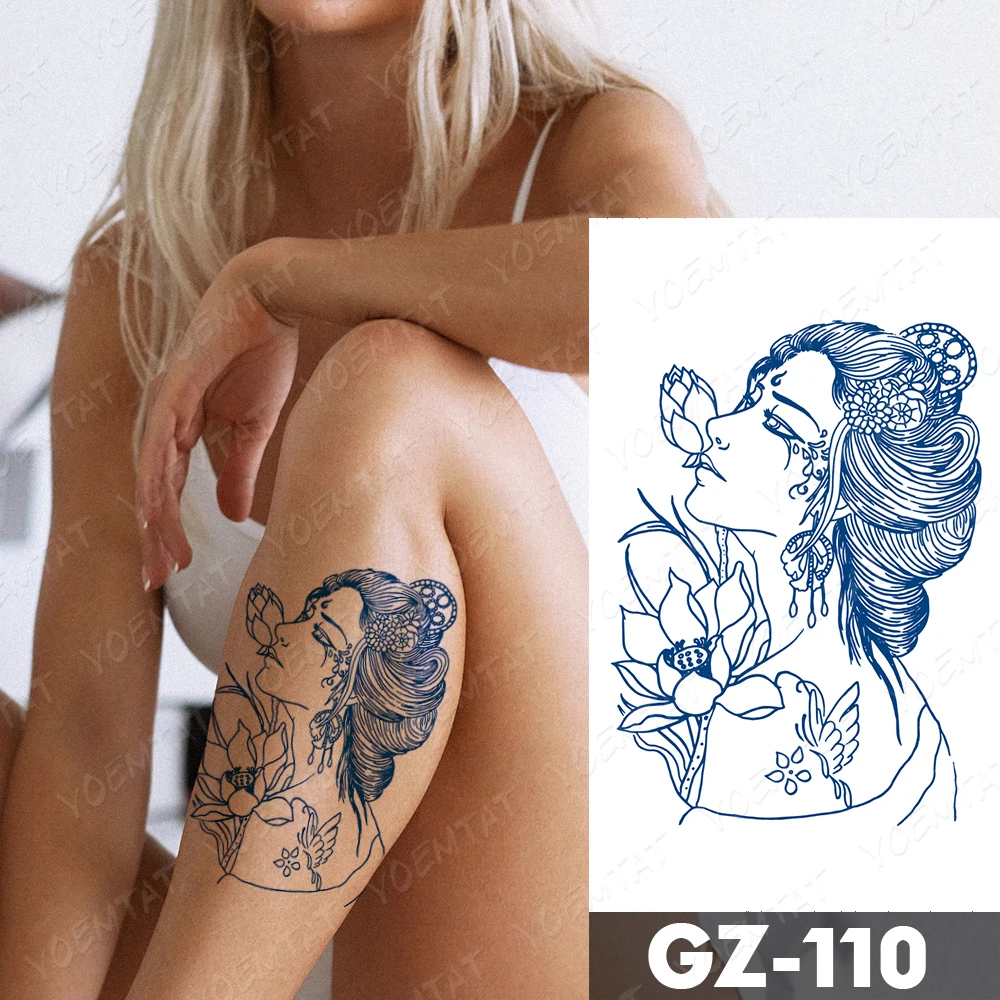 Рисунок 4 - Водостойкая временная татуировка Blue Ink Juice