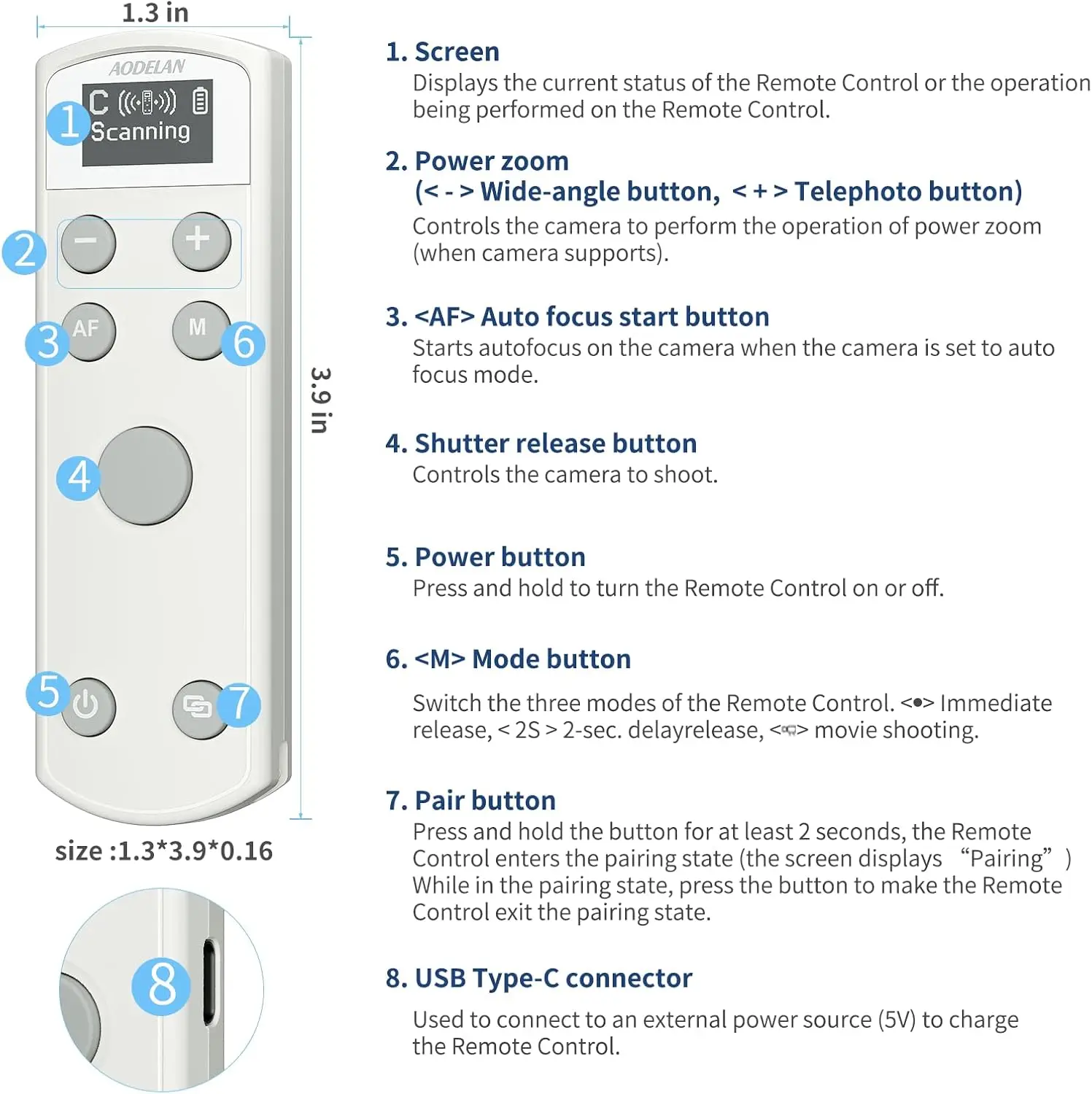 Replace Canon BR-E1 Rechargeable Wireless Shutter Release for