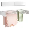 Wall Mounted Clothes Drying Rack, Foldable Wall Mount Laundry Drying Rack Folding Indoor, 5 Rods, 31.5", White 1
